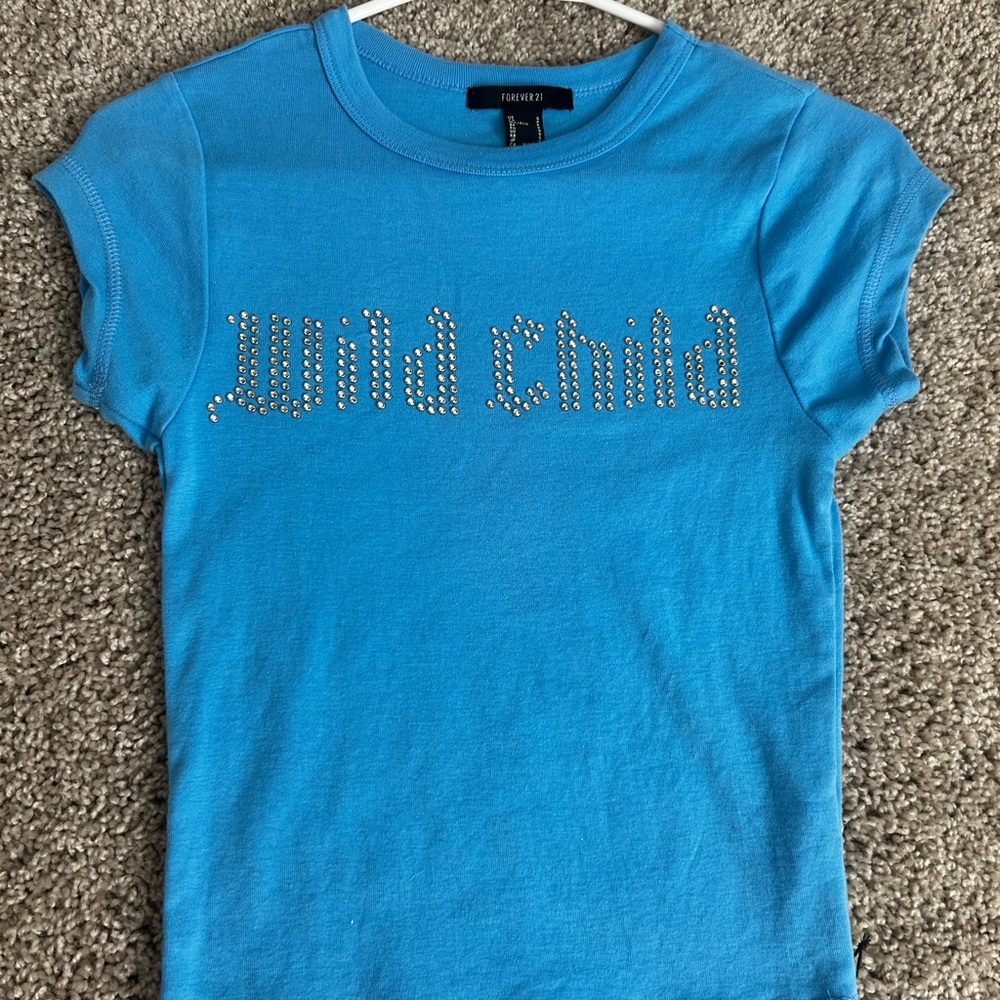Blue wild child top💙